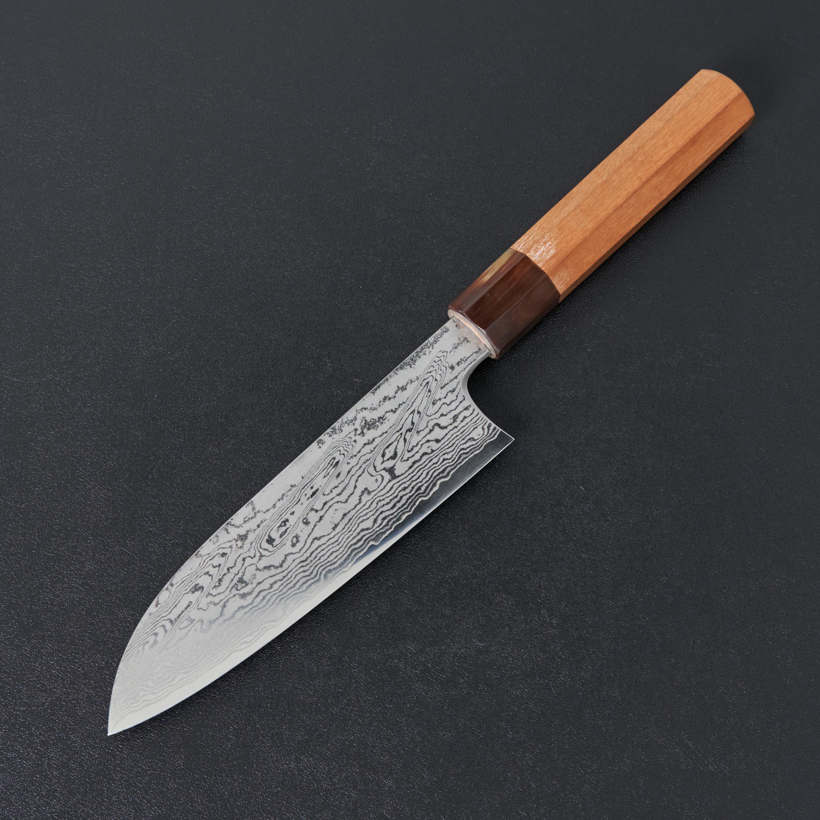 Hitohira Sakura Damascus Santoku Sakura Handle