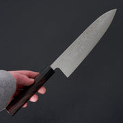 Hitohira Setsu Forged VG-10 Damascus Gyuto 210mm Rosewood Handle-Knife-Hitohira-Carbon Knife Co
