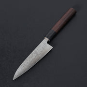 Hitohira Setsu Forged VG-10 Damascus Petty 140mm Rosewood Handle-Knife-Hitohira-Carbon Knife Co