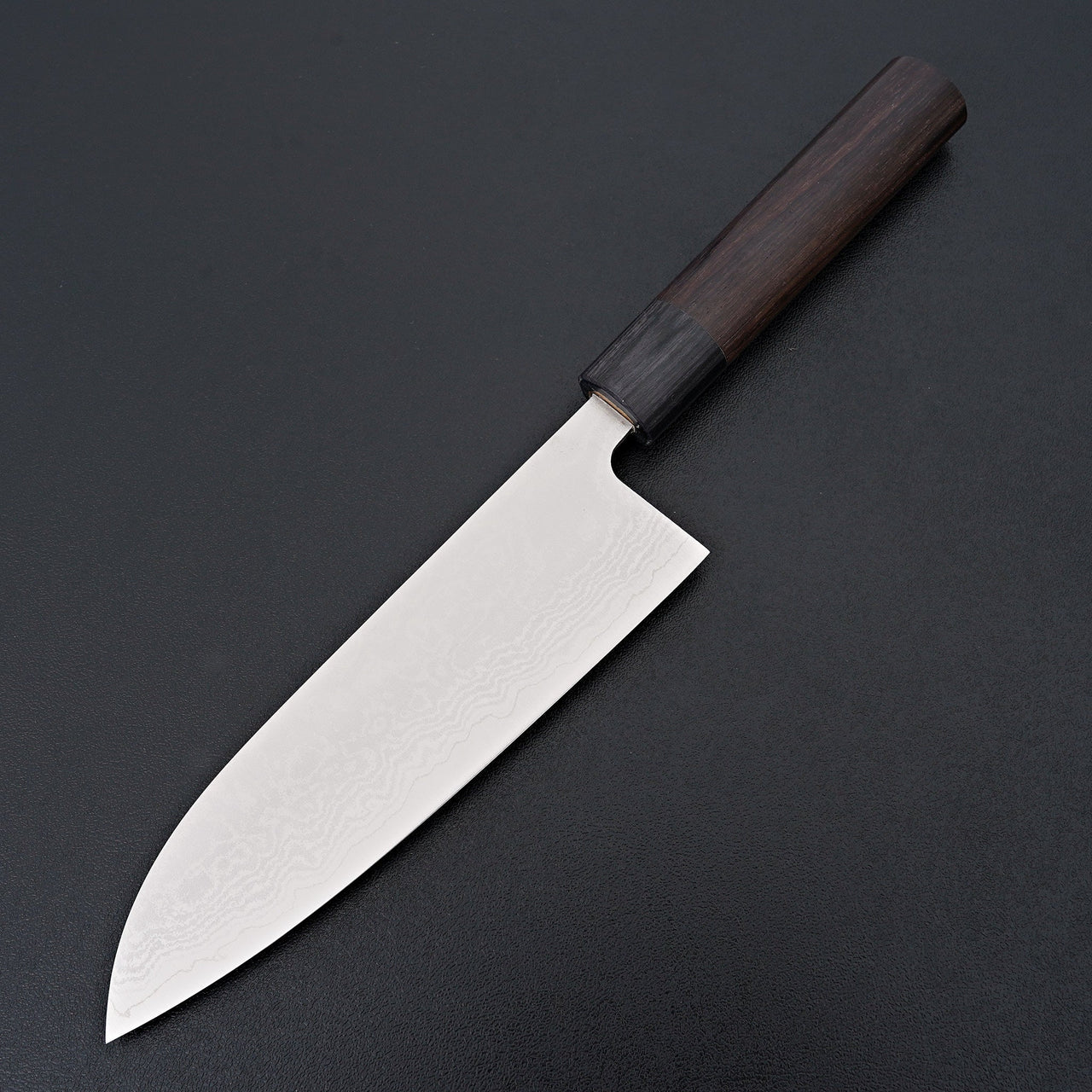 Hitohira Setsu Forged VG-10 Damascus Santoku 165mm Rosewood Handle-Knife-Hitohira-Carbon Knife Co