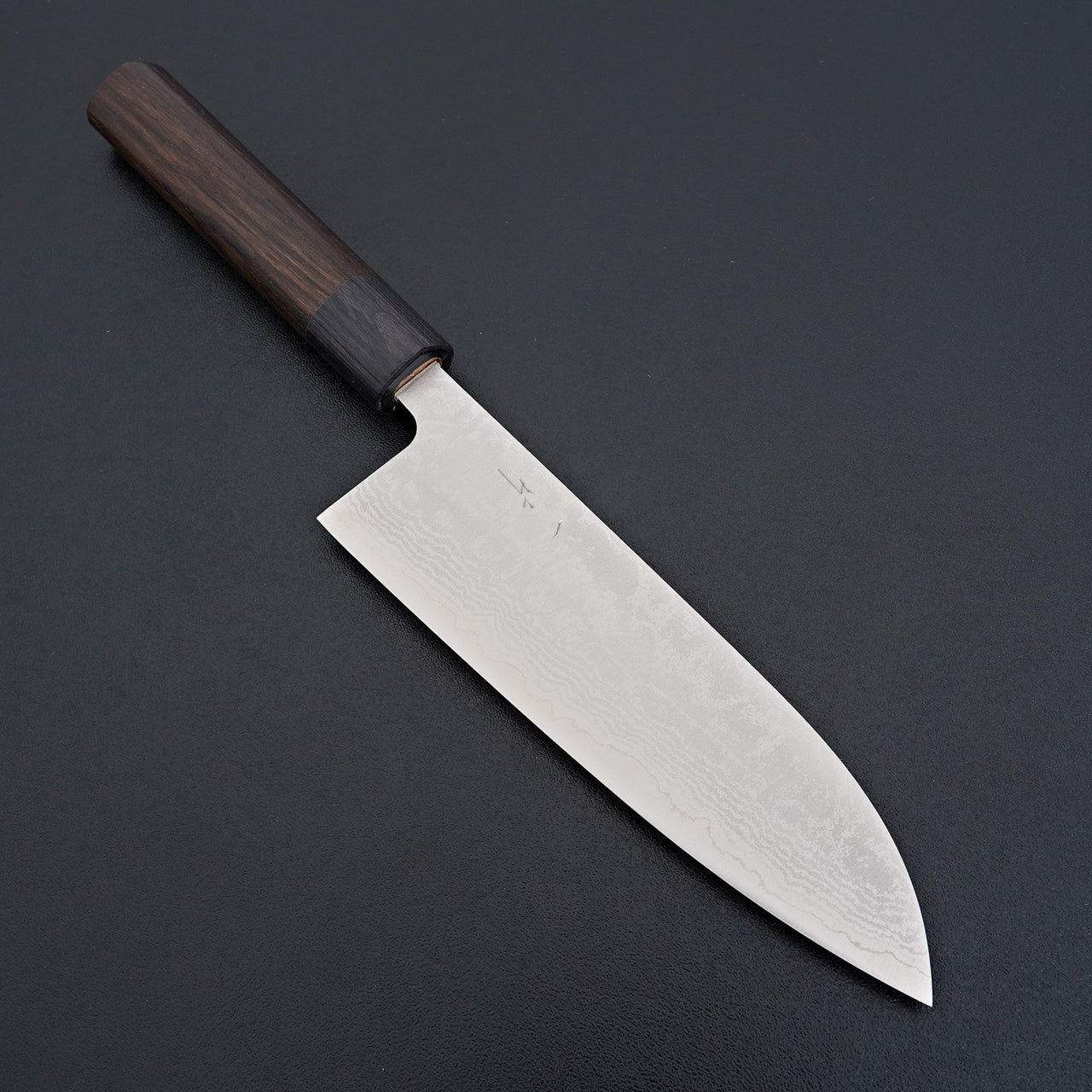 Hitohira Setsu Forged VG-10 Damascus Santoku 165mm Rosewood Handle-Knife-Hitohira-Carbon Knife Co