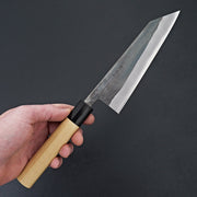 Hitohira TD Blue #2 Stainless Clad Kurouchi Bunka 170mm Ho Wood Handle (D-Shape)-Knife-Hitohira-Carbon Knife Co