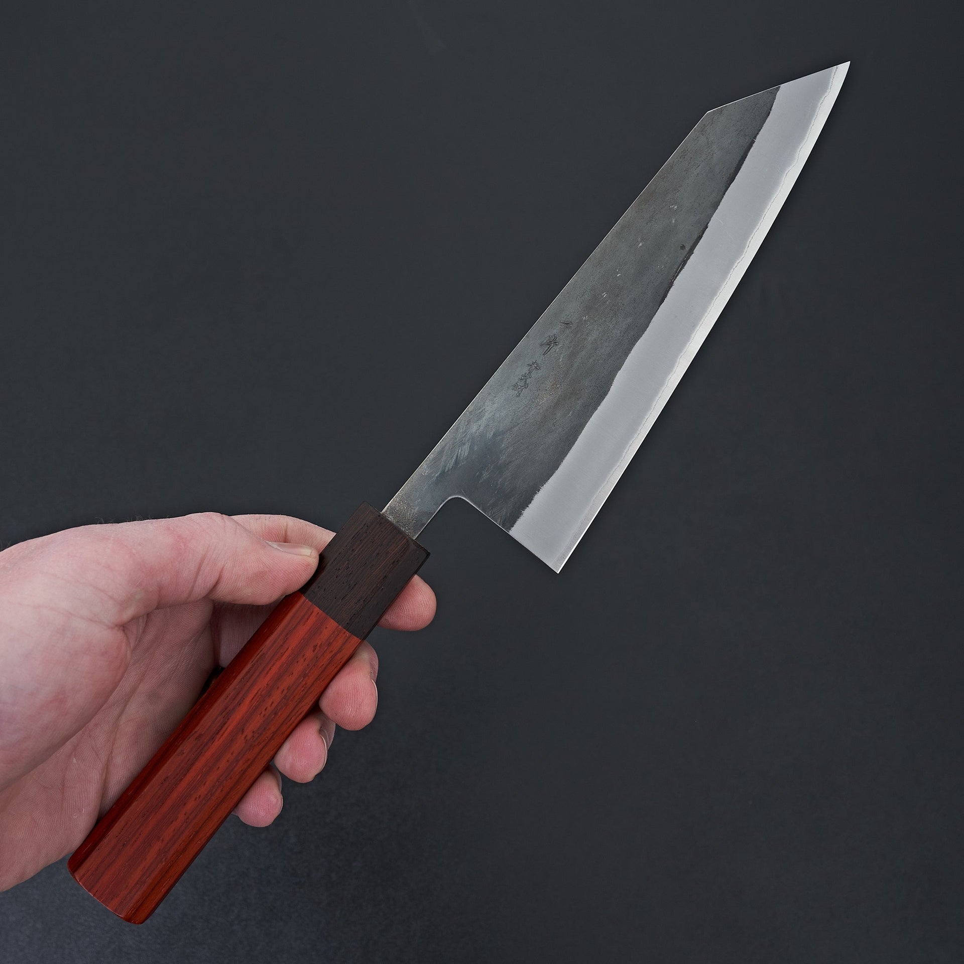Hitohira TD Blue #2 Stainless Clad Kurouchi Bunka 170mm Padauk Handle-Knife-Hitohira-Carbon Knife Co