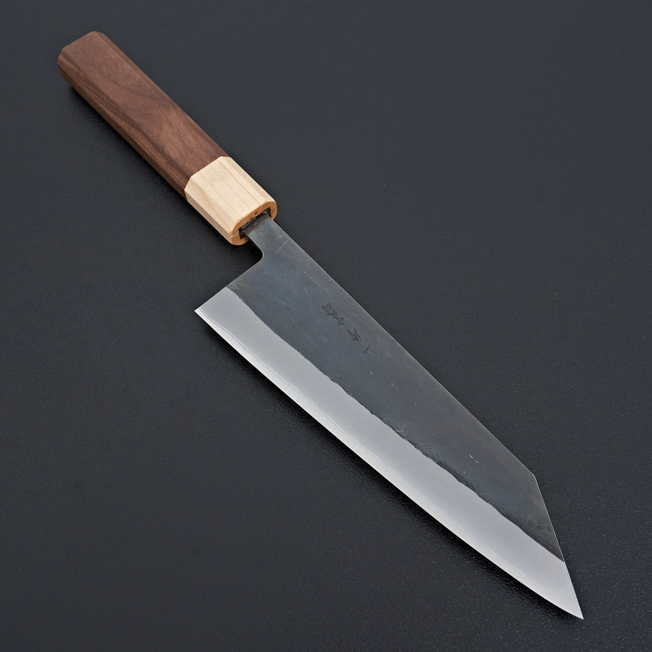 Hitohira TD Blue #2 Stainless Clad Kurouchi Bunka 170mm Walnut Handle-Knife-Hitohira-Carbon Knife Co