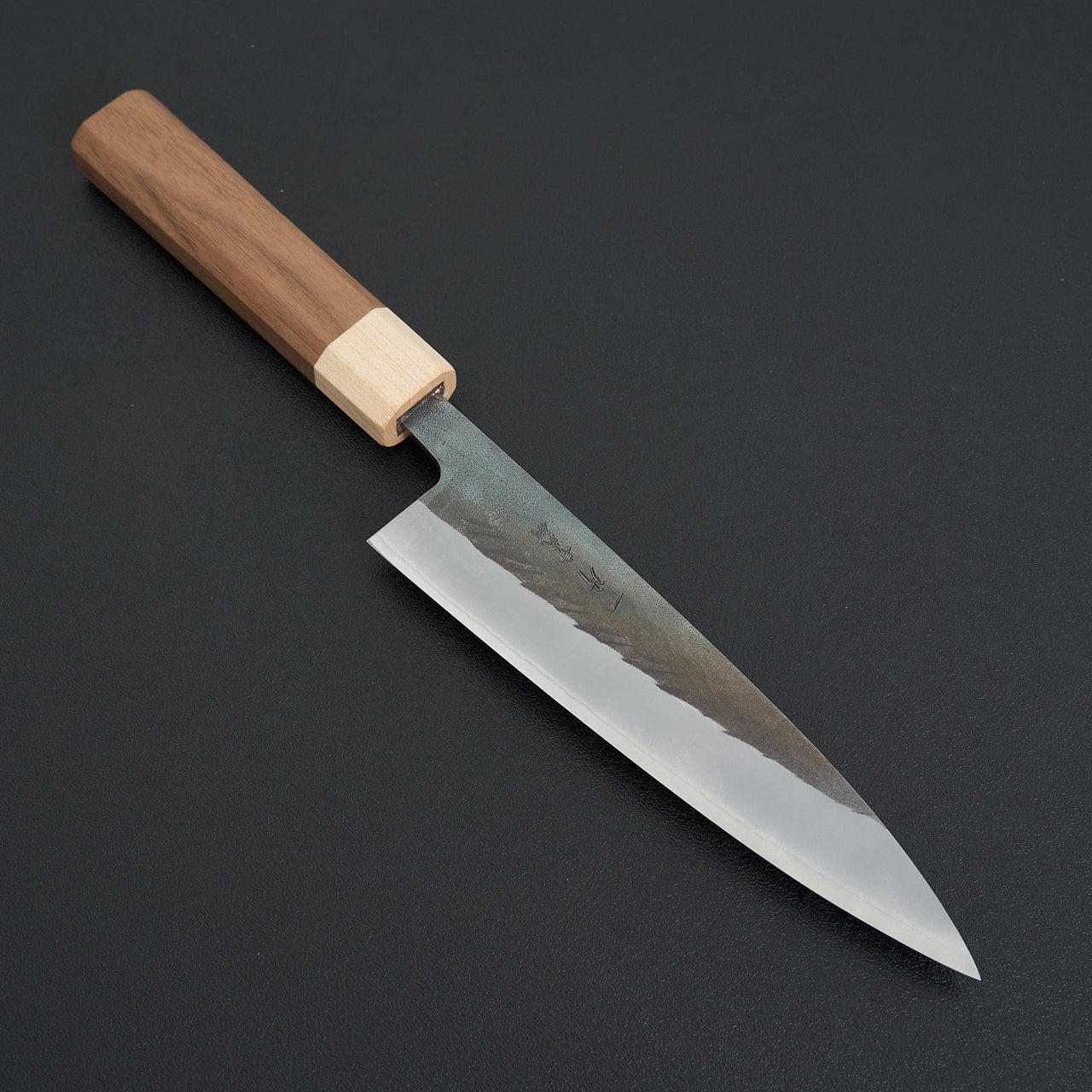 Hitohira TD Blue #2 Stainless Clad Kurouchi Gyuto 165mm Walnut Handle-Hitohira-Carbon Knife Co