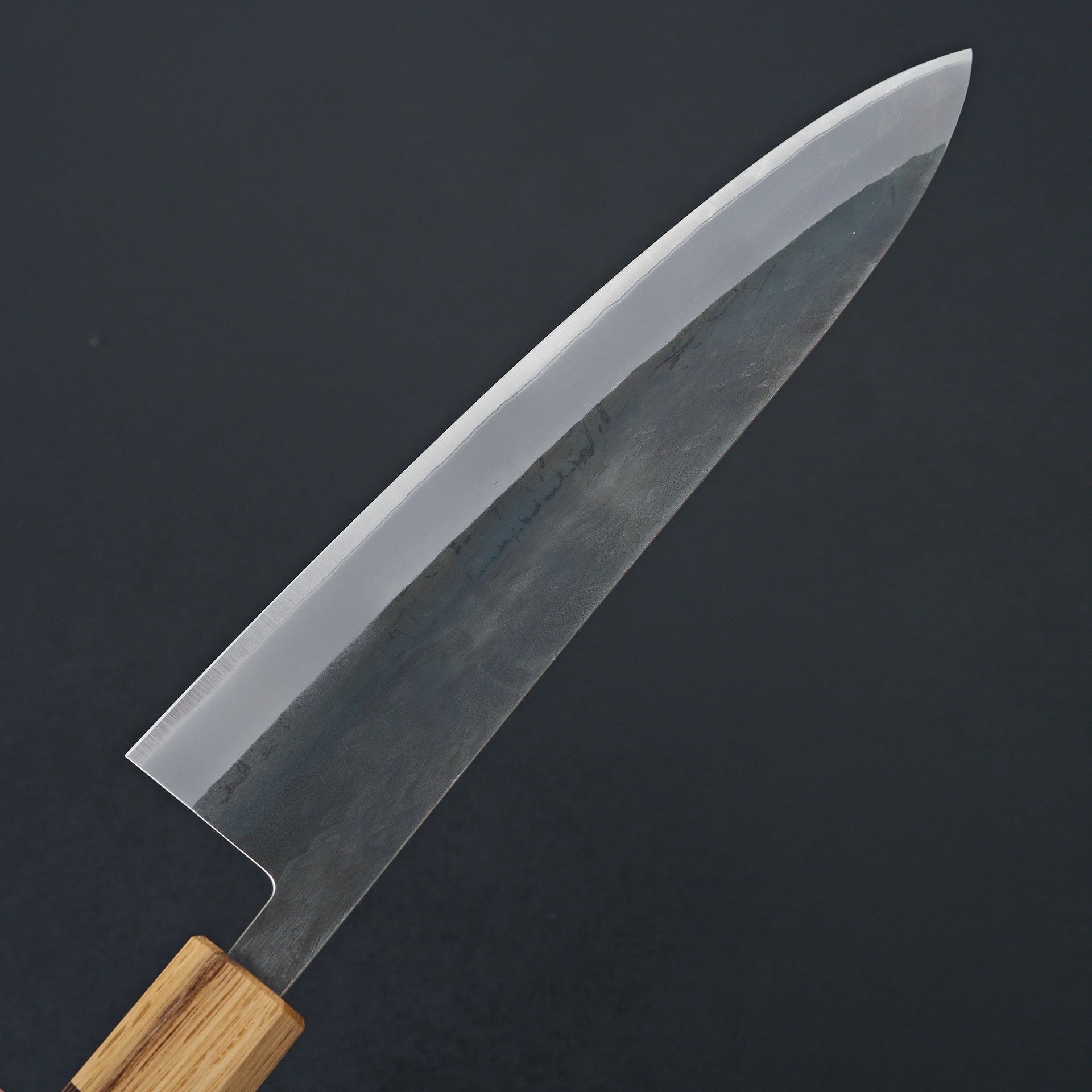 Hitohira TD Blue #2 Stainless Clad Kurouchi Gyuto 210mm Wenge Handle-Knife-Hitohira-Carbon Knife Co