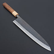 Hitohira TD Blue #2 Stainless Clad Kurouchi Gyuto 240mm Walnut Handle-Knife-Hitohira-Carbon Knife Co