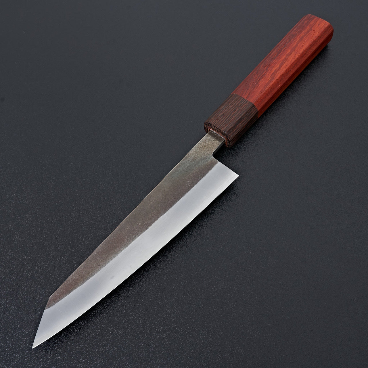 Hitohira TD Blue #2 Stainless Clad Kurouchi Honesuki Kaku 150mm Padauk Handle-Knife-Hitohira-Carbon Knife Co