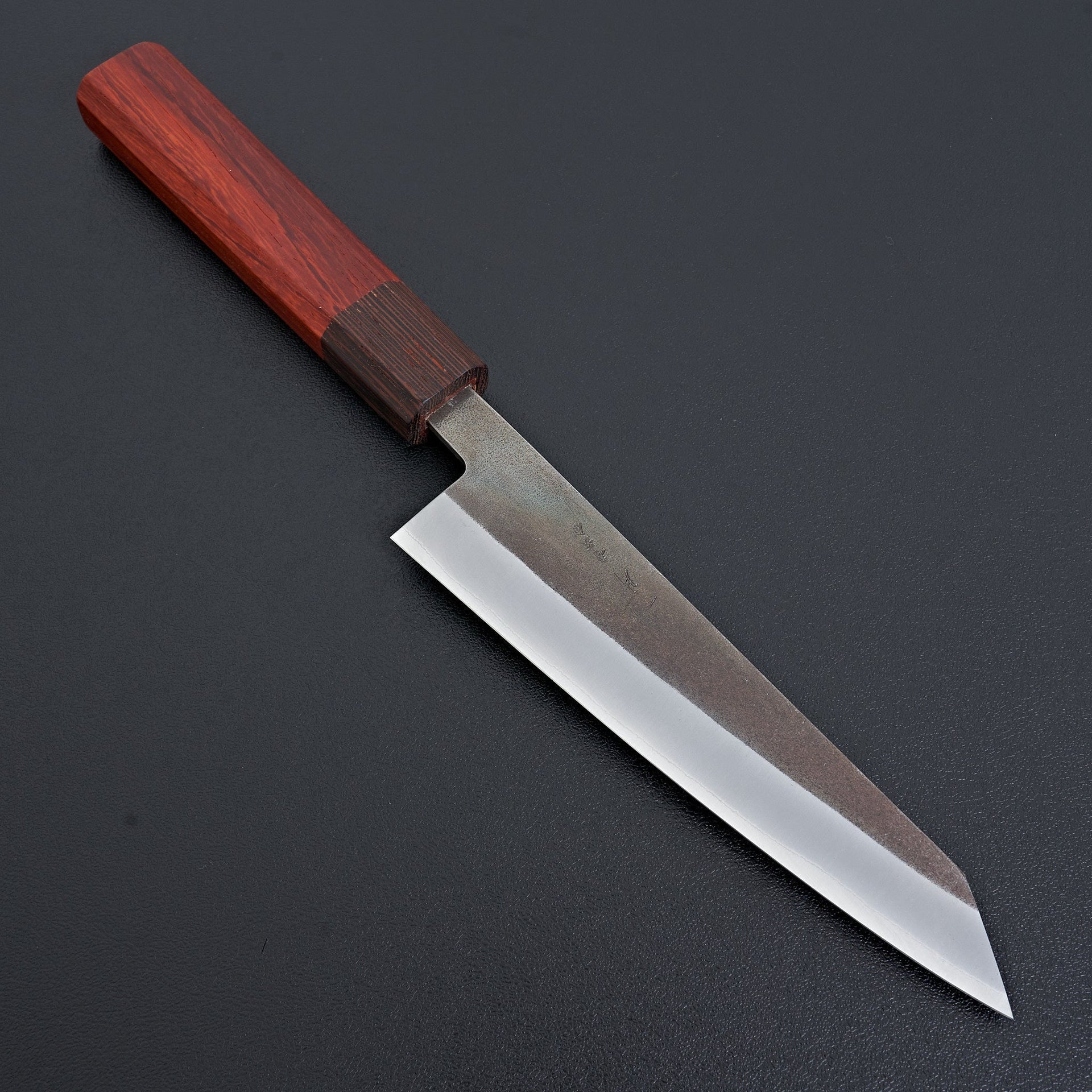 Hitohira TD Blue #2 Stainless Clad Kurouchi Honesuki Kaku 150mm Padauk Handle-Knife-Hitohira-Carbon Knife Co
