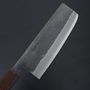 Hitohira TD Blue #2 Stainless Clad Kurouchi Nakiri 165mm Padauk Handle-Knife-Hitohira-Carbon Knife Co