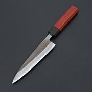 Hitohira TD Blue #2 Stainless Clad Kurouchi Petty 135mm Padauk Handle-Knife-Hitohira-Carbon Knife Co