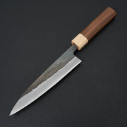 Hitohira TD Blue #2 Stainless Clad Kurouchi Petty 150mm Walnut Handle-Knife-Hitohira-Carbon Knife Co
