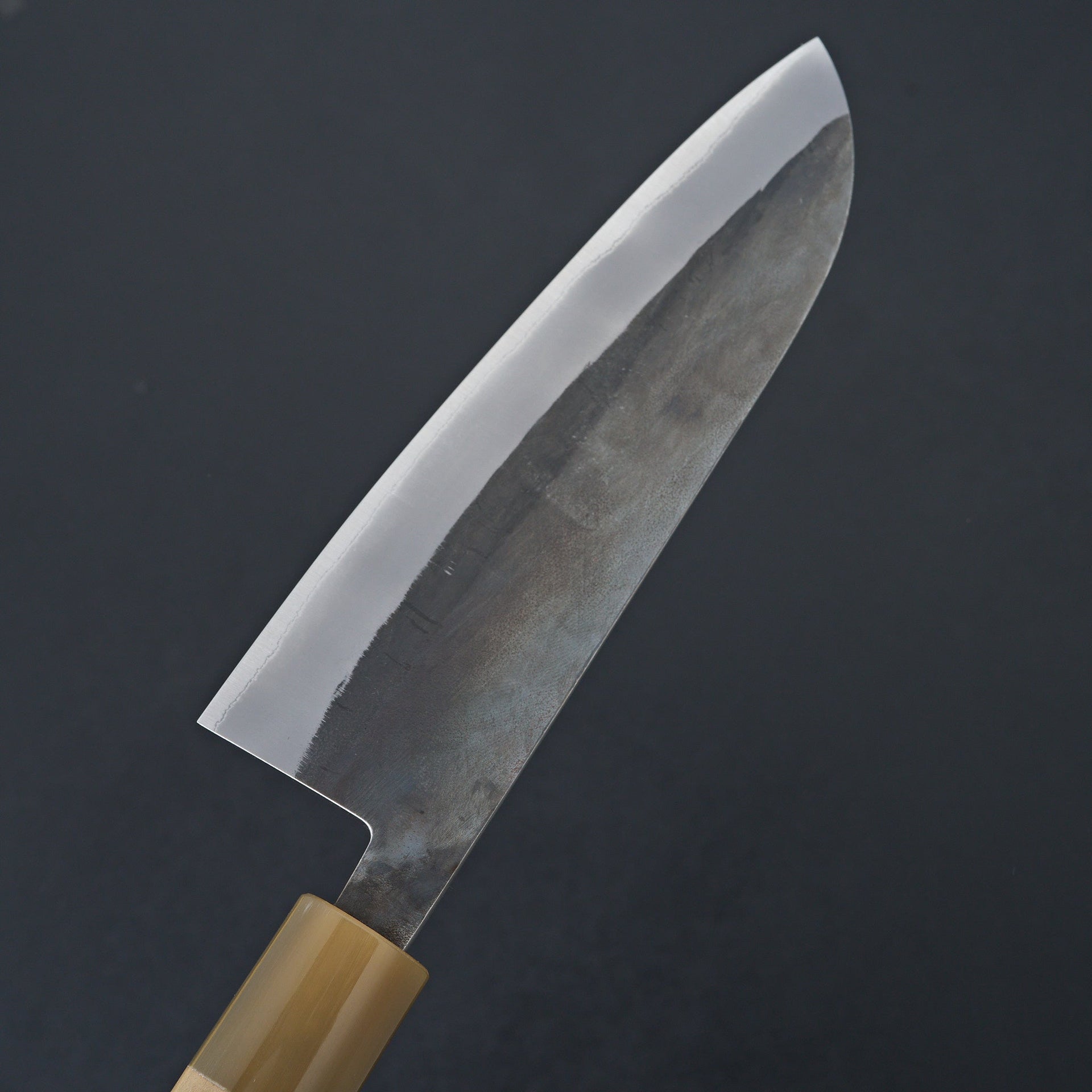 Hitohira TD Blue #2 Stainless Clad Kurouchi Santoku 165mm Ho Wood Handle (D-Shape)-Knife-Hitohira-Carbon Knife Co