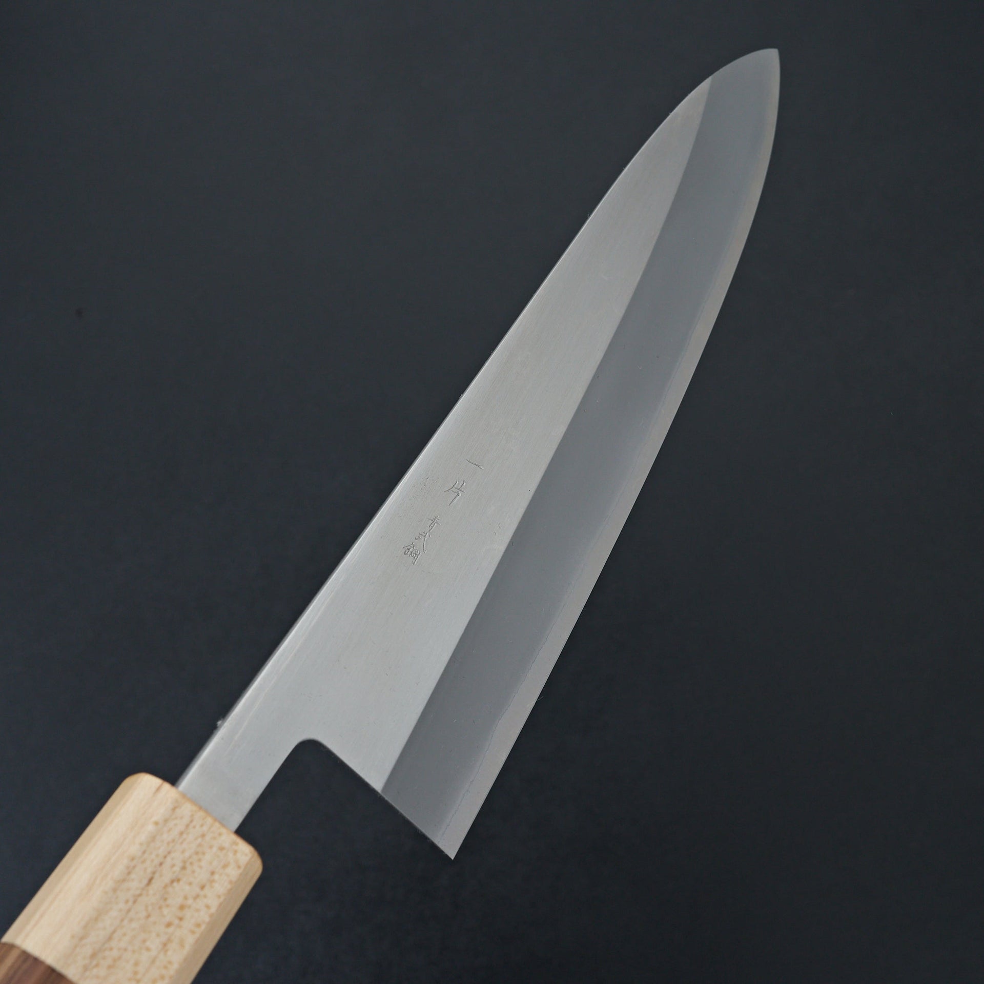 Hitohira TD Blue #2 Stainless Clad Migaki Gyuto 210mm Walnut Handle-Knife-Hitohira-Carbon Knife Co