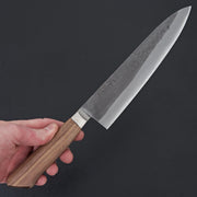 Hitohira TD Blue #2 Stainless Clad Nashiji Yo Gyuto 210mm Walnut Handle-Knife-Hitohira-Carbon Knife Co