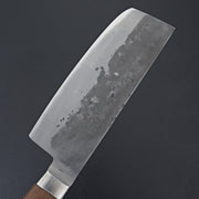Hitohira TD Blue #2 Stainless Clad Nashiji Yo Nakiri 150mm Walnut Handle-Knife-Hitohira-Carbon Knife Co