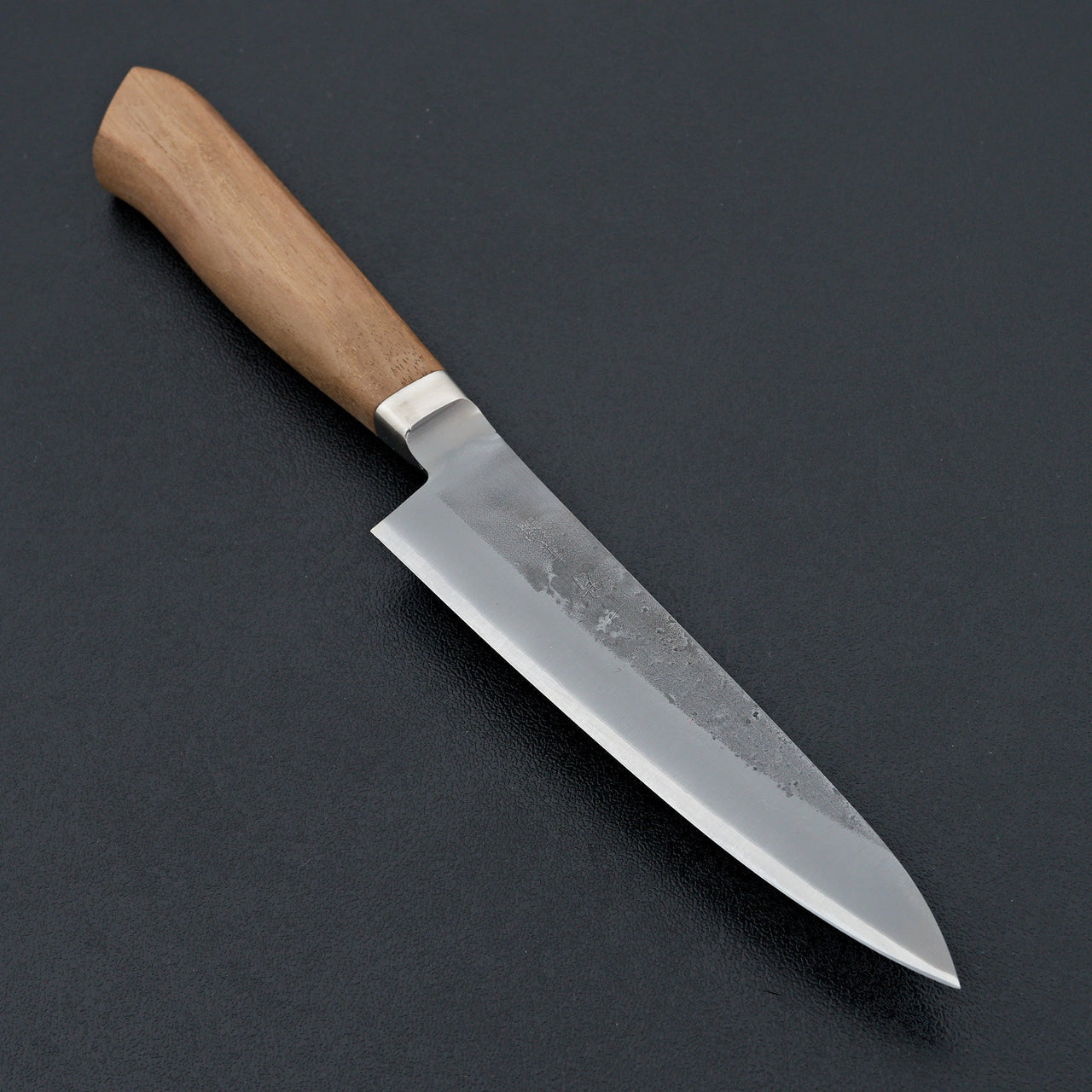 Hitohira TD Blue #2 Stainless Clad Nashiji Yo Petty 125mm Walnut Handle-Knife-Hitohira-Carbon Knife Co