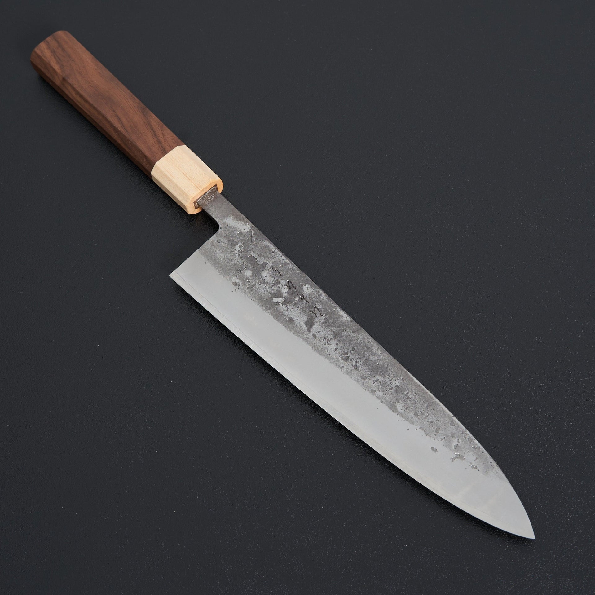 Hitohira TD SLD Nashiji Gyuto 210mm Walnut Handle-Knife-Hitohira-Carbon Knife Co