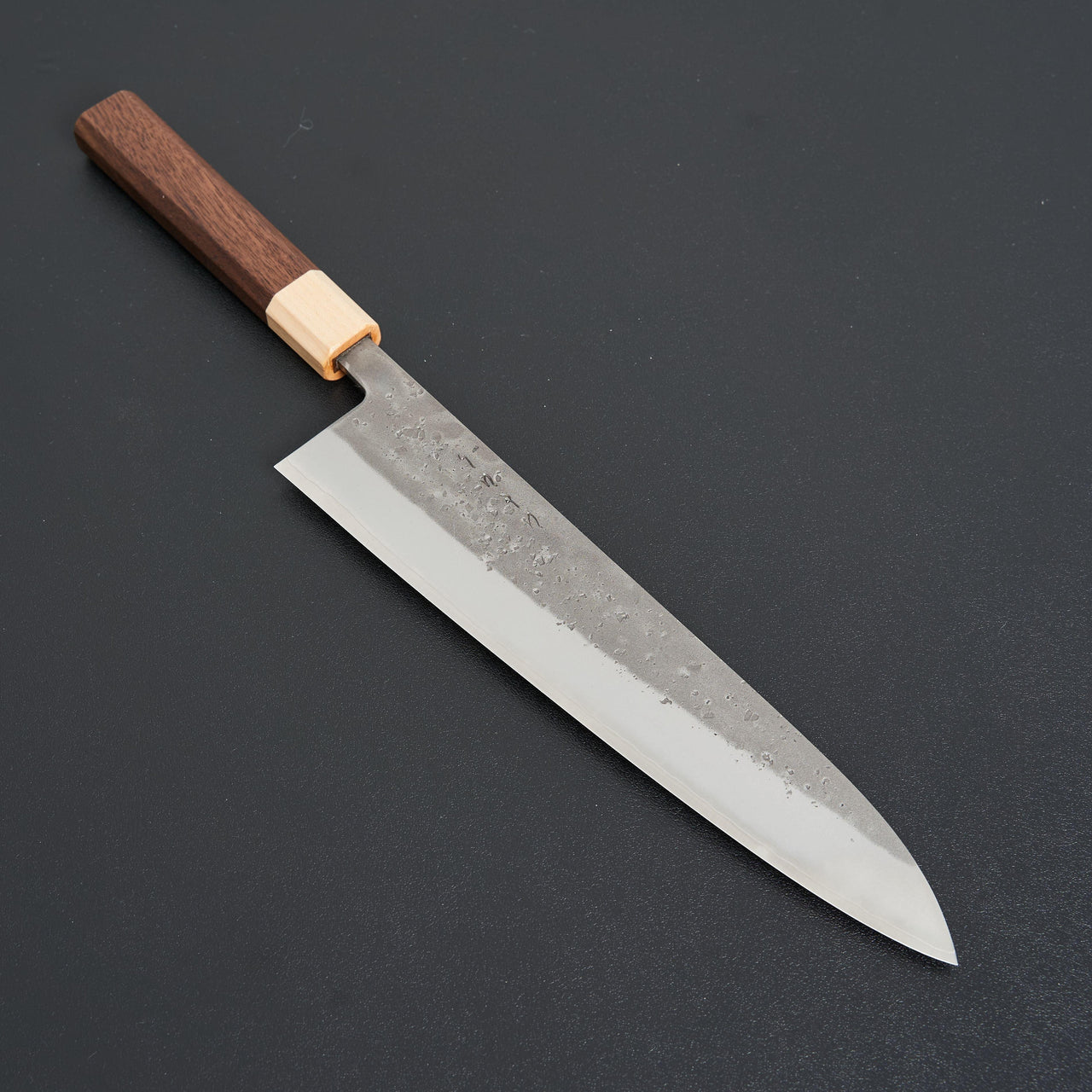 Hitohira TD SLD Nashiji Gyuto 240mm Walnut Handle-Knife-Hitohira-Carbon Knife Co