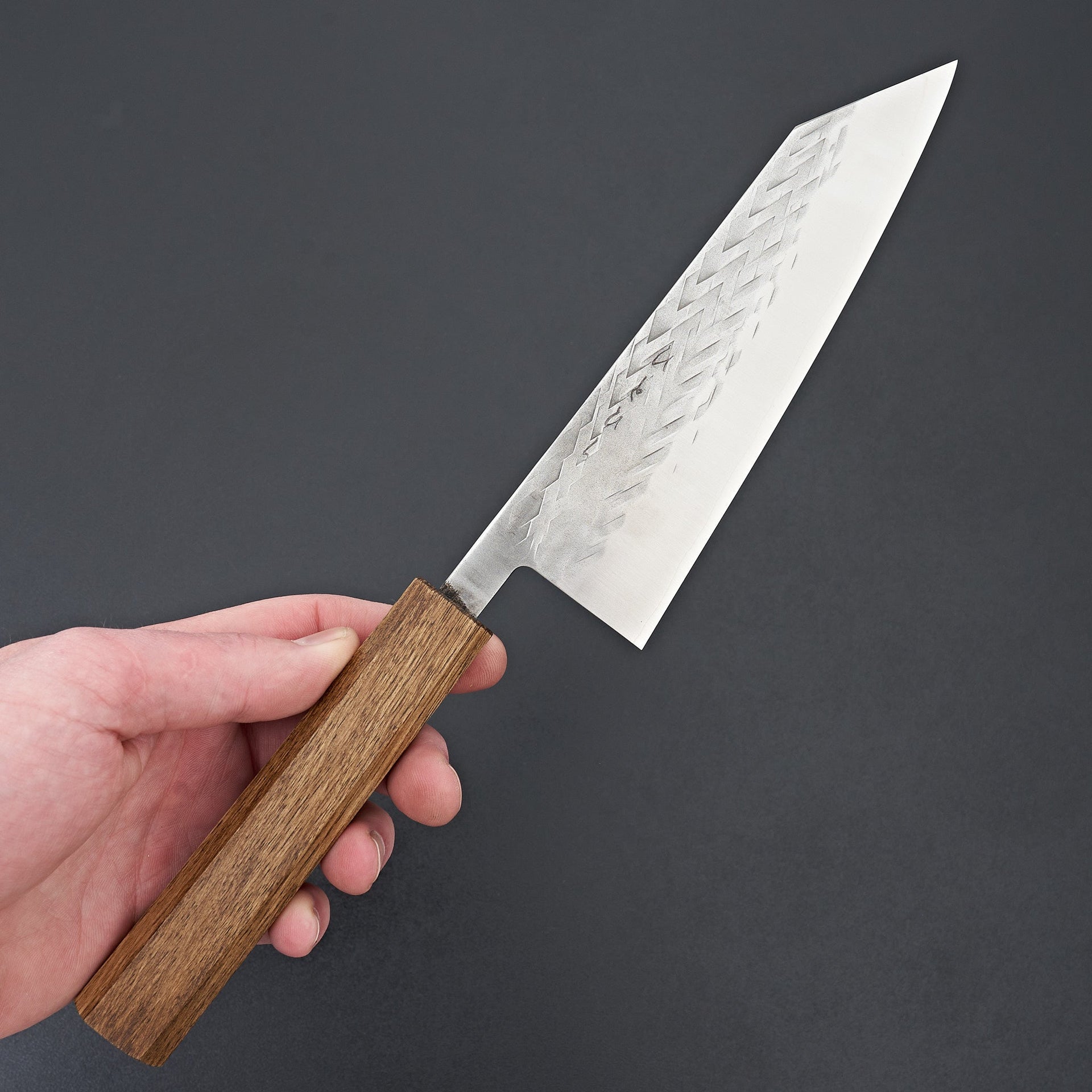 Hitohira TD SLD Tsuchime Bunka 170mm Dark Lacquered Oak Handle-Knife-Hitohira-Carbon Knife Co