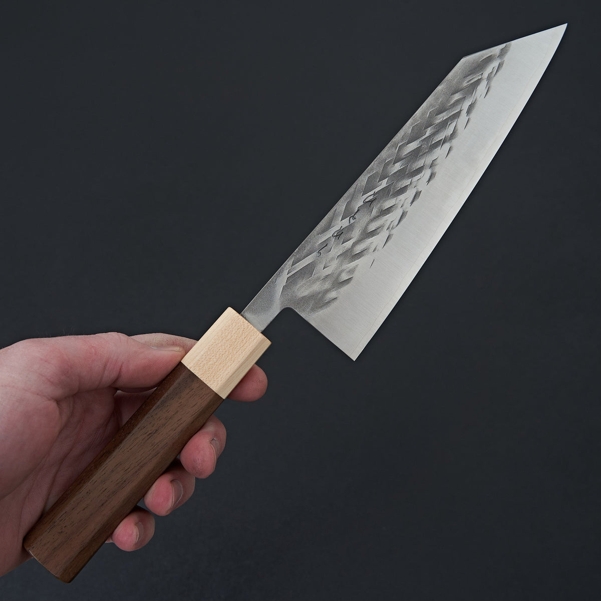 Hitohira TD SLD Tsuchime Bunka 170mm Walnut Handle-Knife-Hitohira-Carbon Knife Co