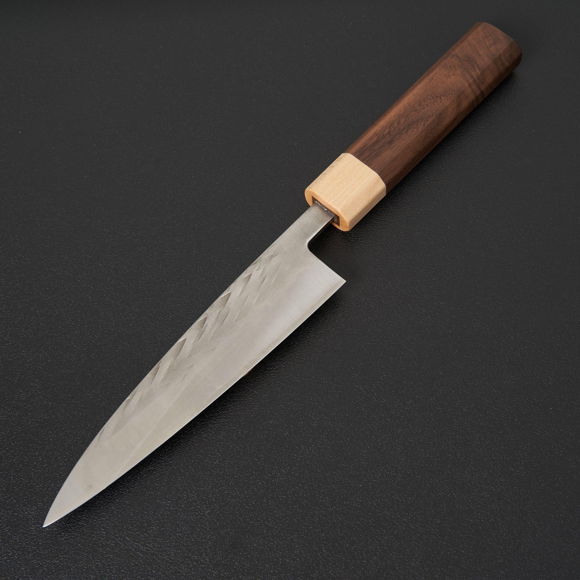 Hitohira TD SLD Tsuchime Petty 135mm Walnut Handle-Knife-Hitohira-Carbon Knife Co