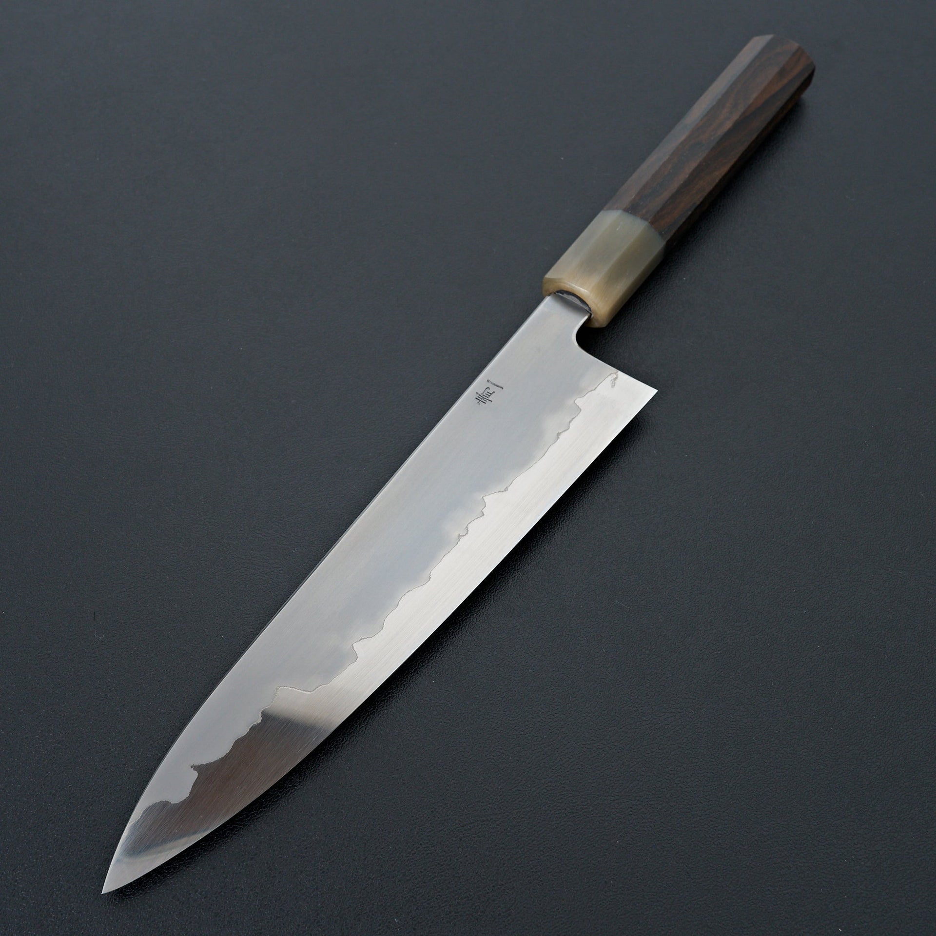 Hitohira Tanaka Izo Blue #1 Stainless Clad Gyuto 210mm Ziricote Handle-Knife-Hitohira-Carbon Knife Co