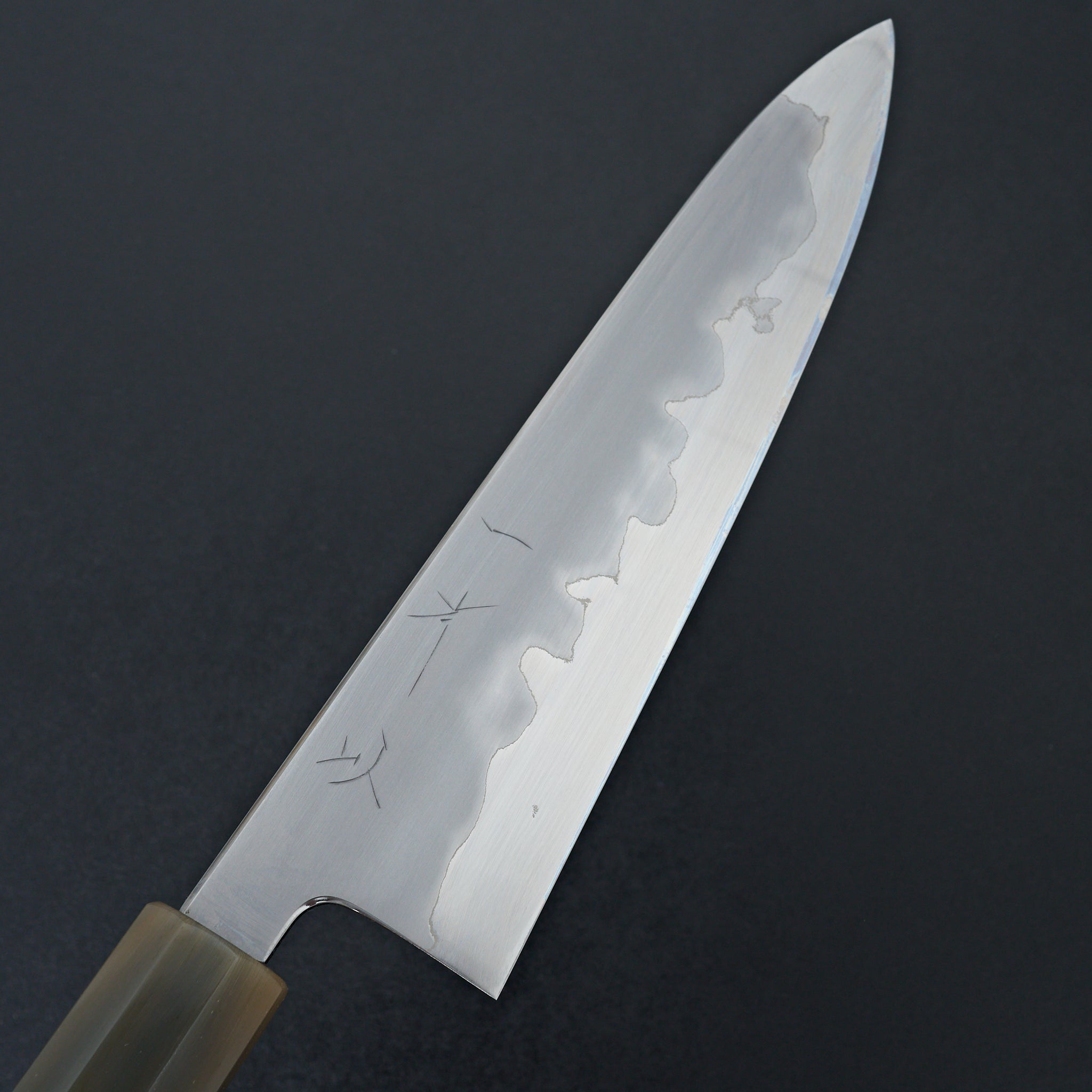 Hitohira Tanaka Izo Blue #1 Stainless Clad Gyuto 210mm Ziricote Handle