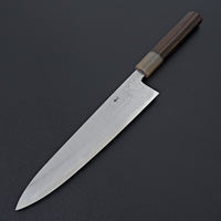 Hitohira Tanaka Kyuzo Blue #1 Damascus Gyuto 240mm Taihei Makassar Ebony Handle