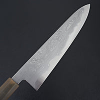Hitohira Tanaka Kyuzo Blue #1 Damascus Gyuto 240mm Taihei Makassar Ebony Handle