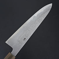 Hitohira Tanaka Kyuzo Blue #1 Damascus Gyuto 240mm Taihei Makassar Ebony Handle