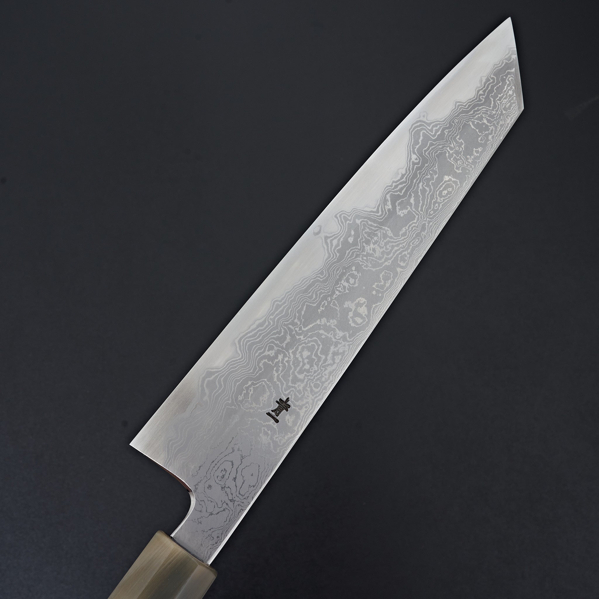 Hi-ryouzu　 Hitohira Tanaka Kyuzo Blue #1 Damascus Kiritsuke Gyuto 240mm