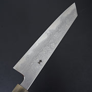 Hitohira Tanaka Kyuzo Blue #1 Damascus Kiritsuke Gyuto 240mm Taihei Makassar Ebony Handle-Knife-Hitohira-Carbon Knife Co