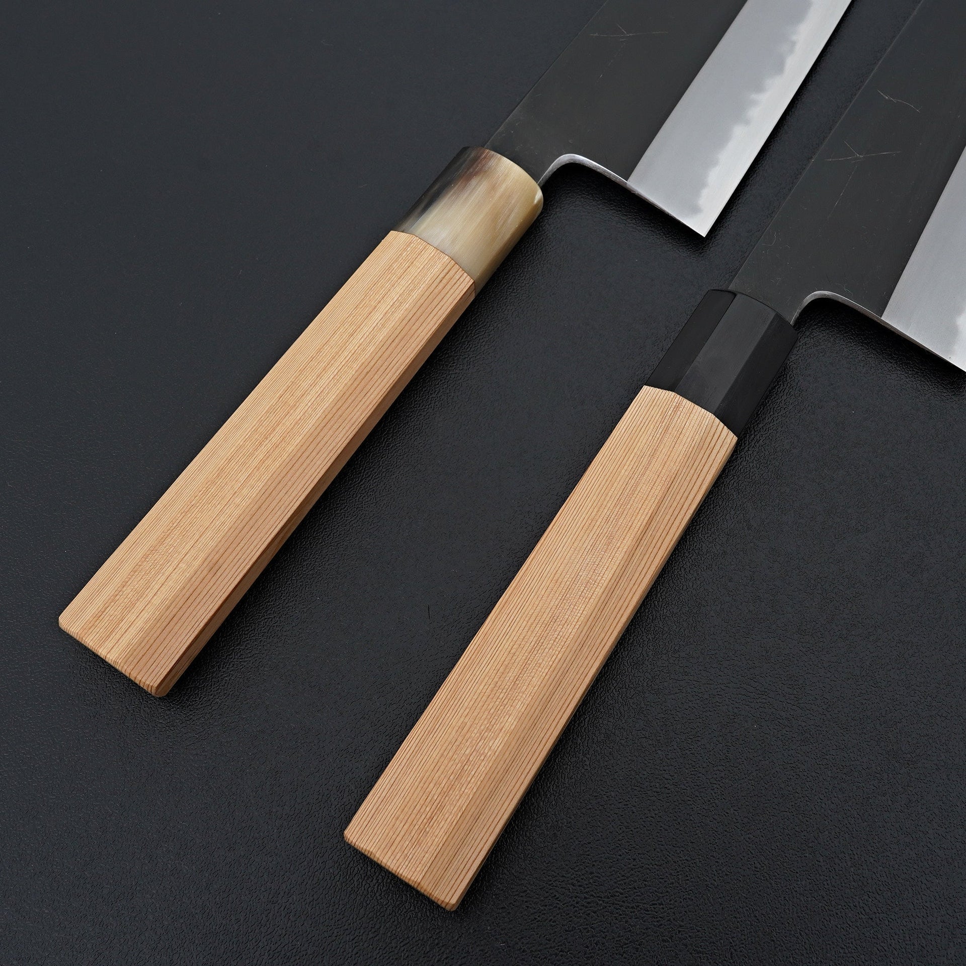 Hitohira Tanaka Kyuzo Blue #1 Kurouchi Gyuto 240mm Yakusugi Cedar Handle (Extra Height)-Knife-Hitohira-Carbon Knife Co
