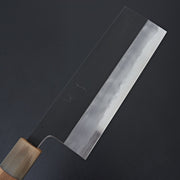Hitohira Tanaka Kyuzo Blue #1 Kurouchi Nakiri 180mm Yakusugi Cedar Handle (Kaku)-Knife-Hitohira-Carbon Knife Co