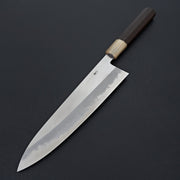 Hitohira Tanaka Kyuzo Blue #1 Migaki Gyuto 240mm Taihei Makassar Ebony Handle (Extra Height)-Hitohira-Carbon Knife Co