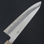Hitohira Tanaka Kyuzo Blue #1 Migaki Gyuto 240mm Taihei Makassar Ebony Handle (Extra Height)-Hitohira-Carbon Knife Co