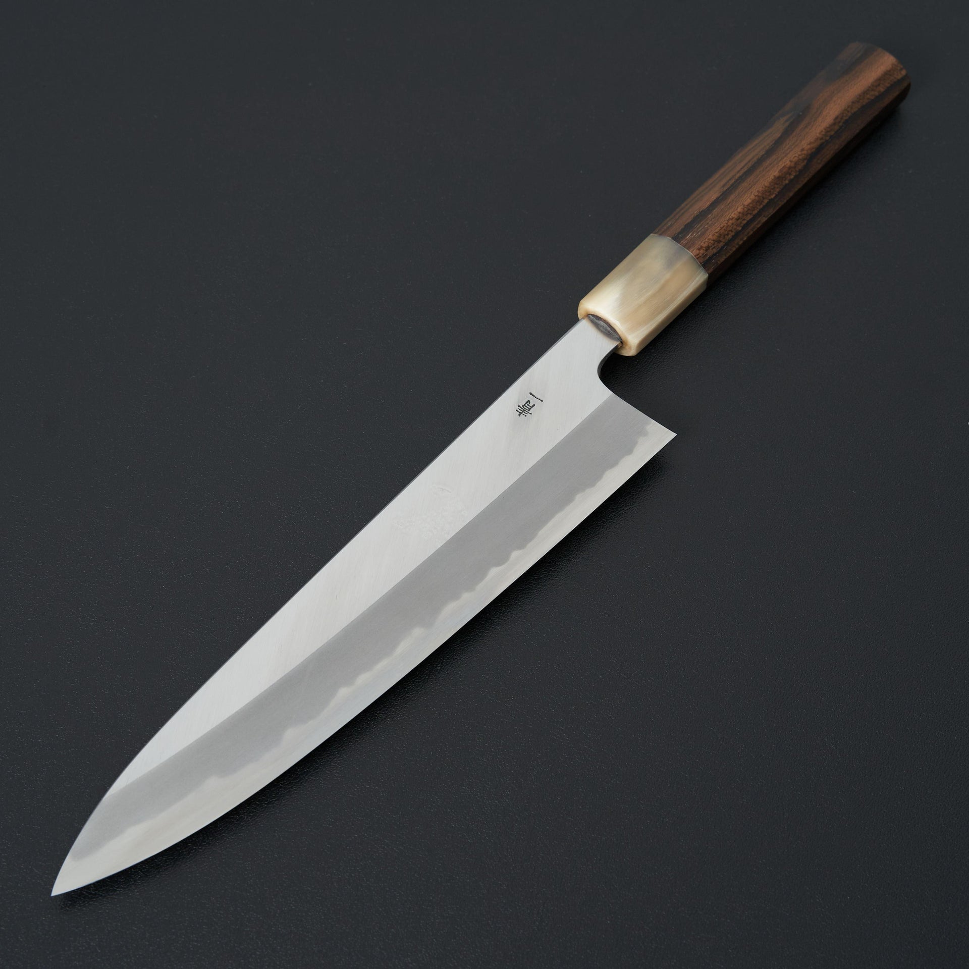 Hitohira Tanaka Kyuzo Blue #1 Migaki Gyuto 240mm Ziricote Handle-Knife-Hitohira-Carbon Knife Co