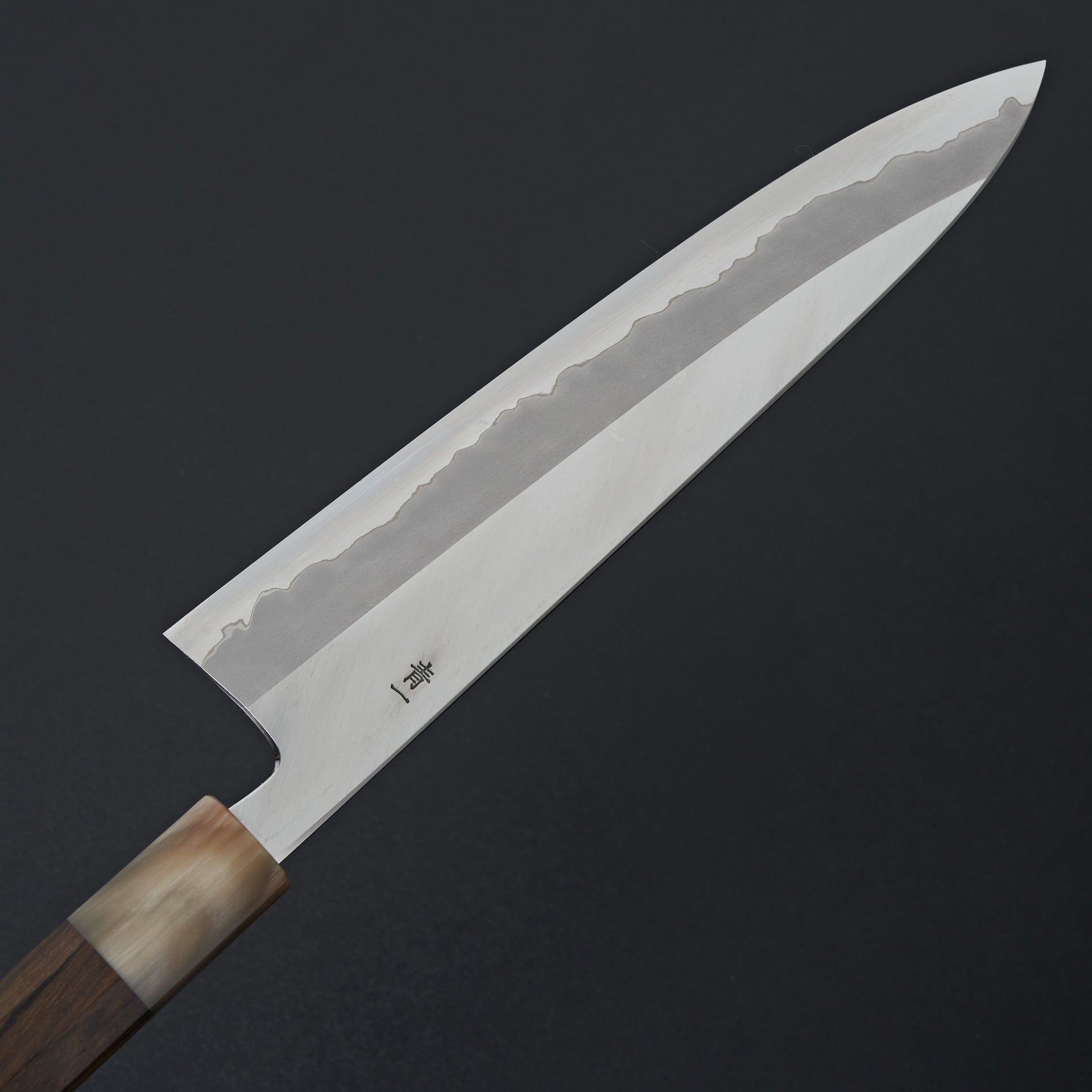 Hitohira Tanaka Kyuzo Blue #1 Stainless Clad Gyuto 240mm Ziricote Handle-Knife-Hitohira-Carbon Knife Co