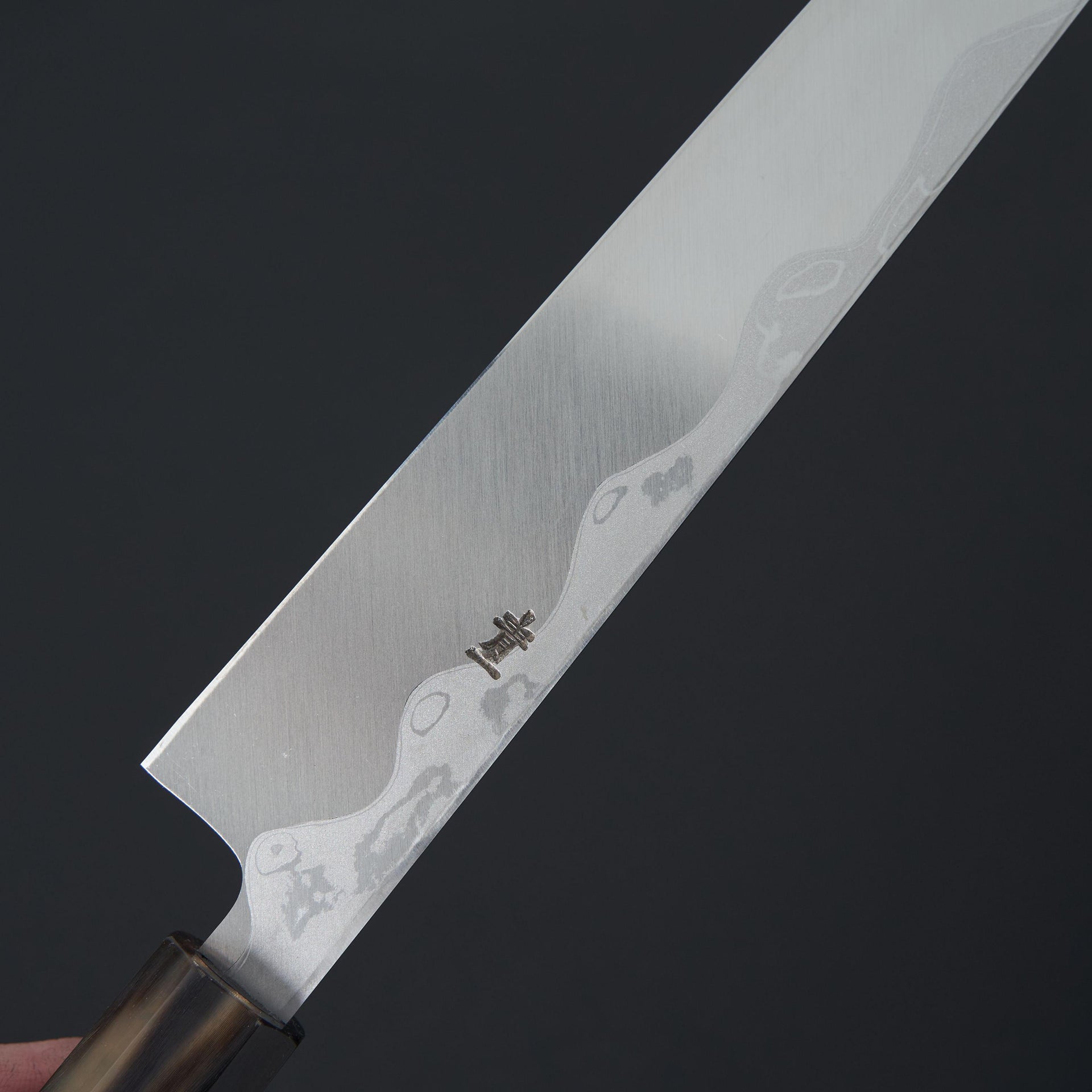 Hitohira Tanaka Manzo Blue #1 Damascus Kiritsuke Yanagiba 270mm Ebony Handle (Saya)-Knife-Hitohira-Carbon Knife Co