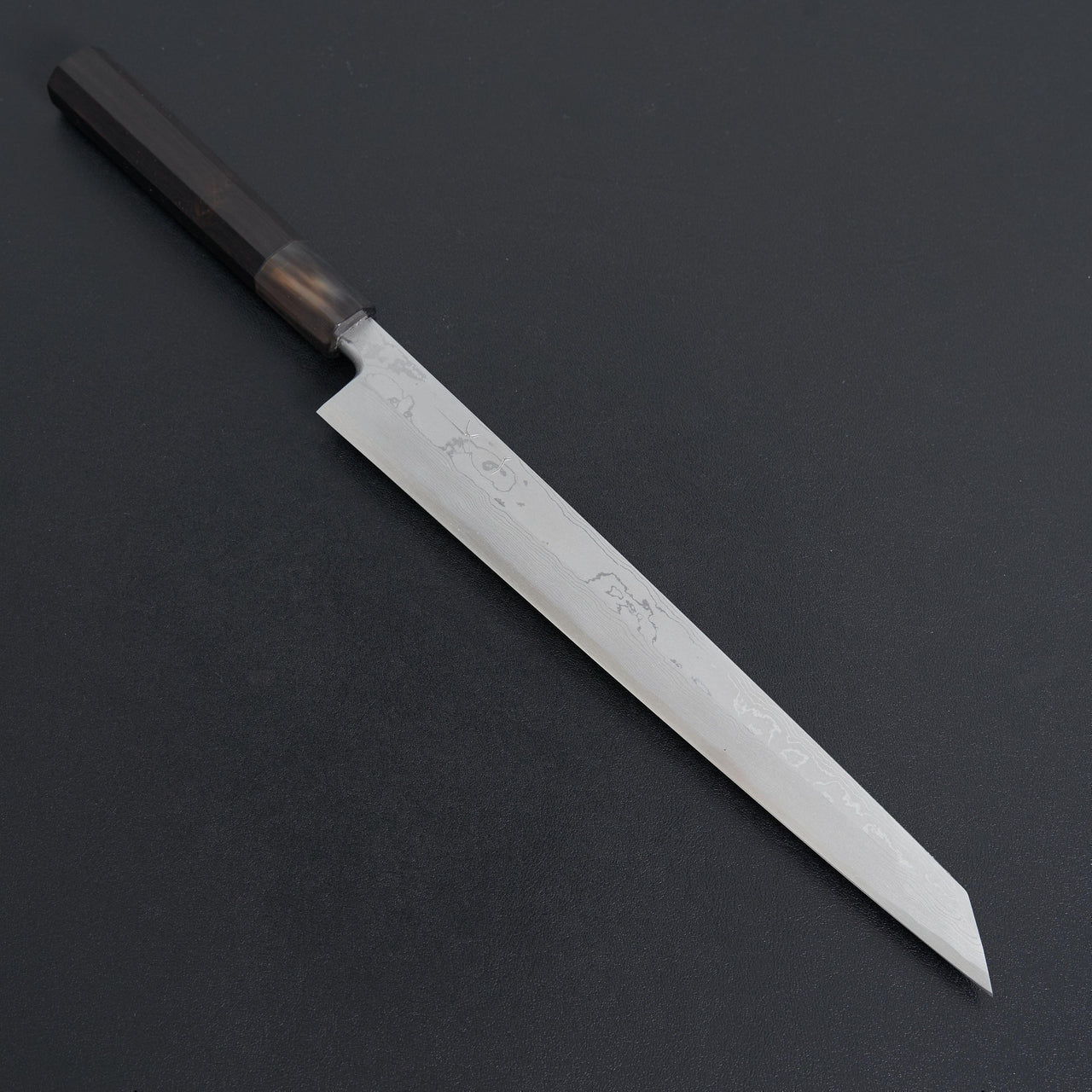 Hitohira Tanaka Manzo Blue #1 Damascus Kiritsuke Yanagiba 270mm Ebony Handle (Saya)-Knife-Hitohira-Carbon Knife Co