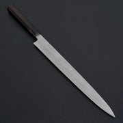 Hitohira Tanaka Manzo Blue #1 Damascus Yanagiba 300mm Ebony Handle (Saya)-Knife-Hitohira-Carbon Knife Co