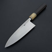 Hitohira Tanaka Manzo White #2 Deba 165mm Ebony Handle (Saya)-Knife-Hitohira-Carbon Knife Co