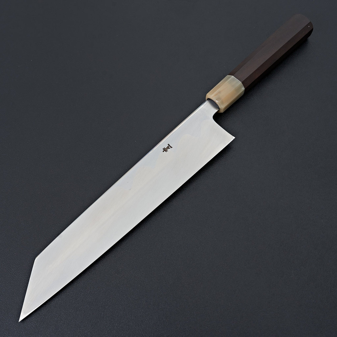 Hitohira Tanaka Mosuke Blue #1 Kiritsuke 240mm Ebony Handle (Mirror Polished/ Saya)-Knife-Hitohira-Carbon Knife Co