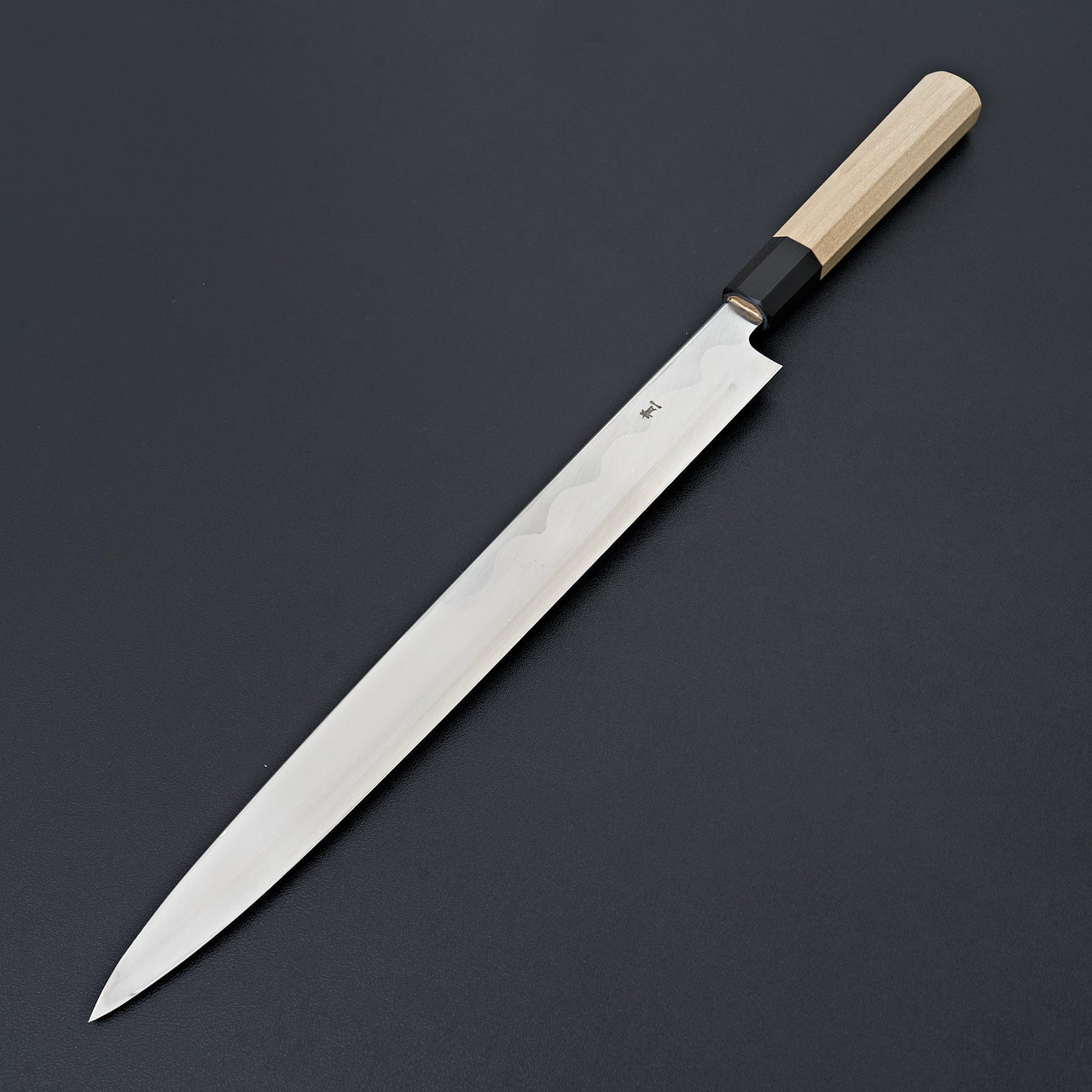 Hitohira Tanaka Mosuke Blue #1 Yanagiba 330mm Ho Wood Handle (Saya)-Knife-Hitohira-Carbon Knife Co