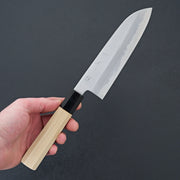 Hitohira Tanaka Ren White #2 Santoku 180mm Ho Wood Handle-Knife-Hitohira-Carbon Knife Co