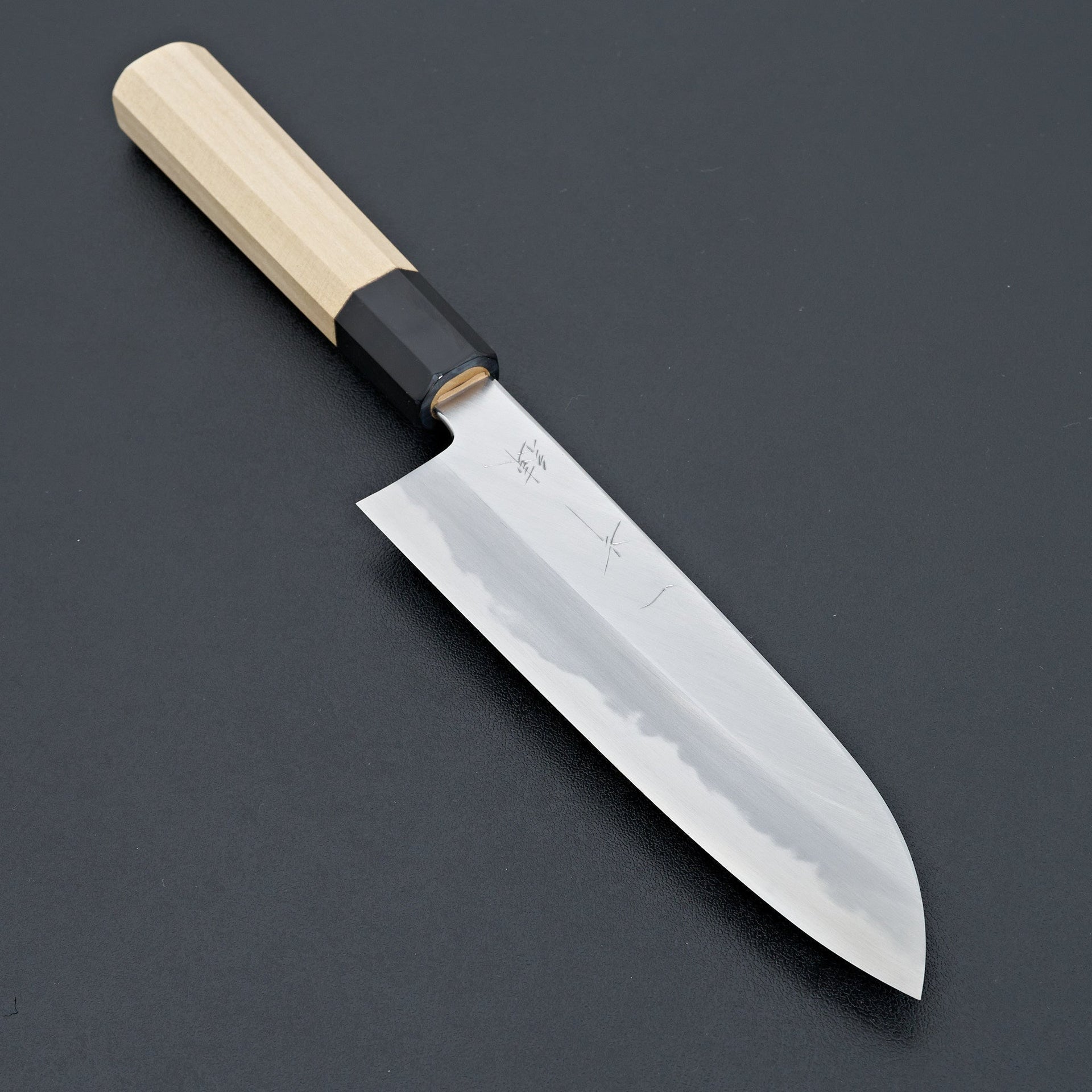 Hitohira Tanaka Ren White #2 Santoku 180mm Ho Wood Handle-Knife-Hitohira-Carbon Knife Co