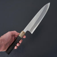 Hitohira Togashi Blue #1 Stainless Clad Gyuto 240mm Taihei Ebony Handle