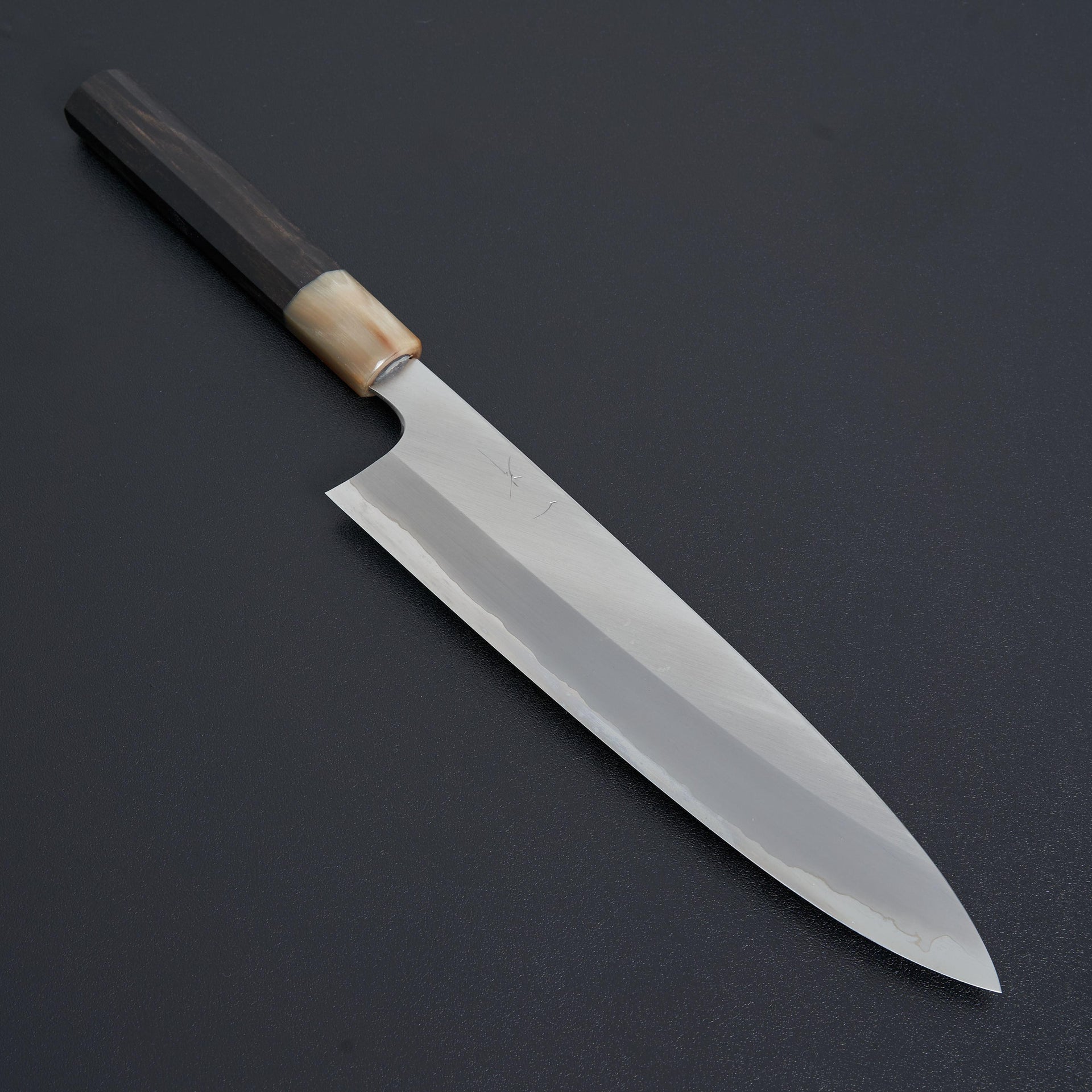 Hitohira Togashi Blue #1 Stainless Clad Gyuto 240mm Taihei Ebony Handle-Knife-Hitohira-Carbon Knife Co
