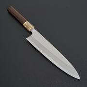 Hitohira Togashi Blue #1 Stainless Clad Gyuto 240mm Taihei Makassar Ebony Handle-Knife-Hitohira-Carbon Knife Co
